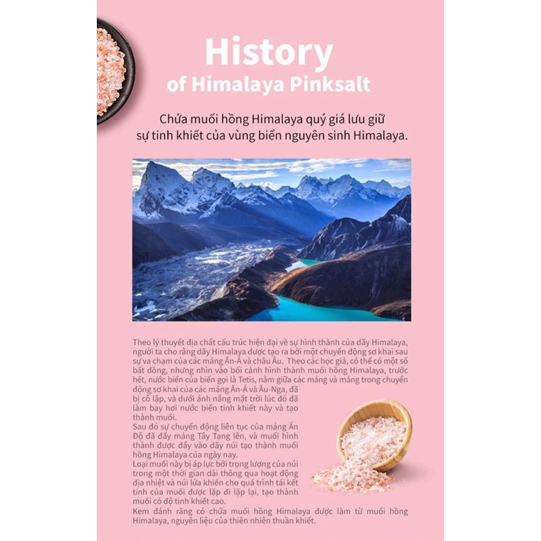 Kem Đánh Răng Hương Hoa Bạc Hà Trắng Răng Himalaya Pink Salt BAMBOO SALT 100Gr
