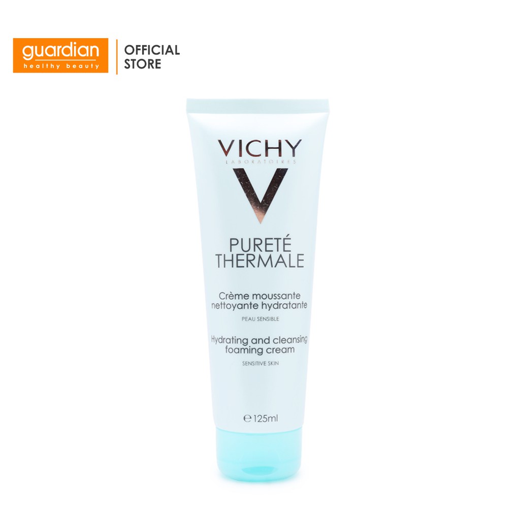 Sữa Rửa Mặt Tạo Bọt Dạng Kem Ngăn Ngừa Ô Nhiễm Purete Thermale Foaming Cream Vichy 125ml