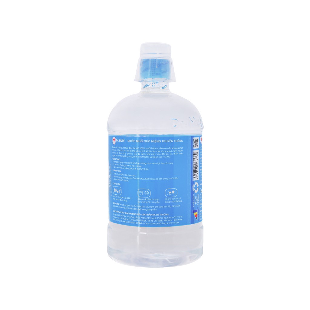 Nước Súc Miệng Truyền Thống Dr. Muối 500ml