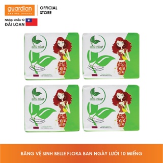 Băng Vệ Sinh Ban Ngày Mặt Lưới Belle Flora 10 Miếng