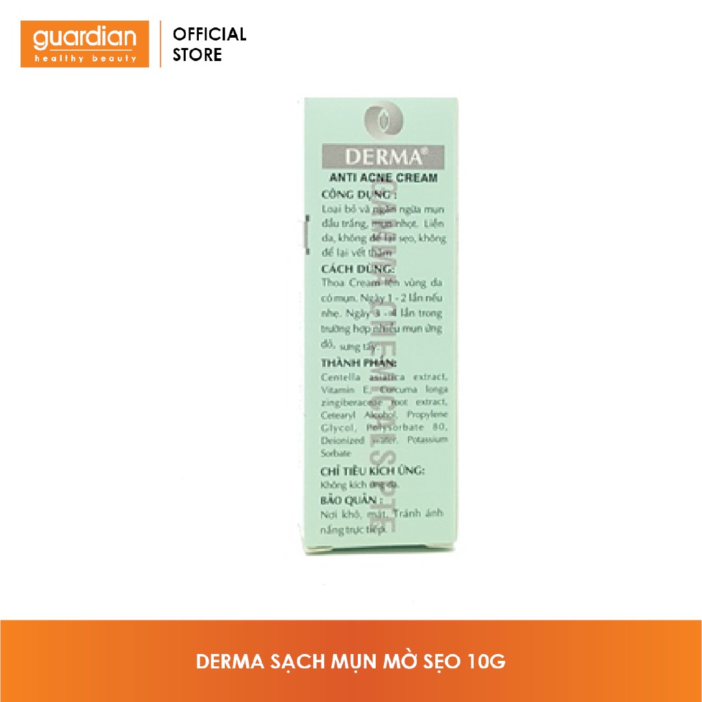 Kem Giảm Mụn Anti Acne Cream DERMA 10Gr