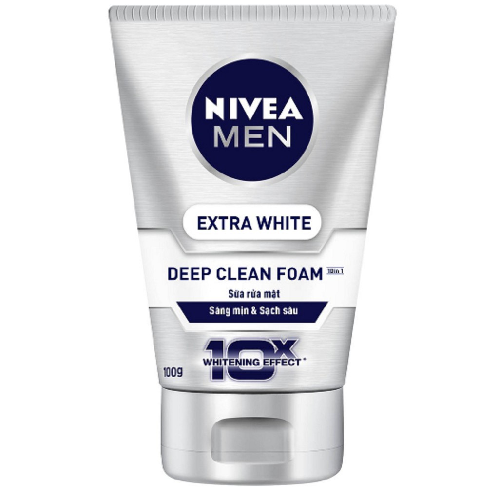 Sữa Rửa Mặt Sáng Da & Sạch Sâu NIVEA MEN 100Gr