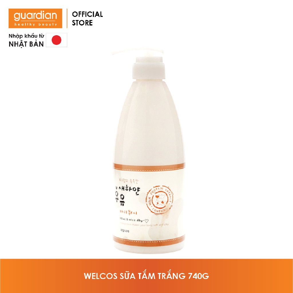 Sữa Tắm Welcos Giúp Sáng Da Giàu Protein 740g