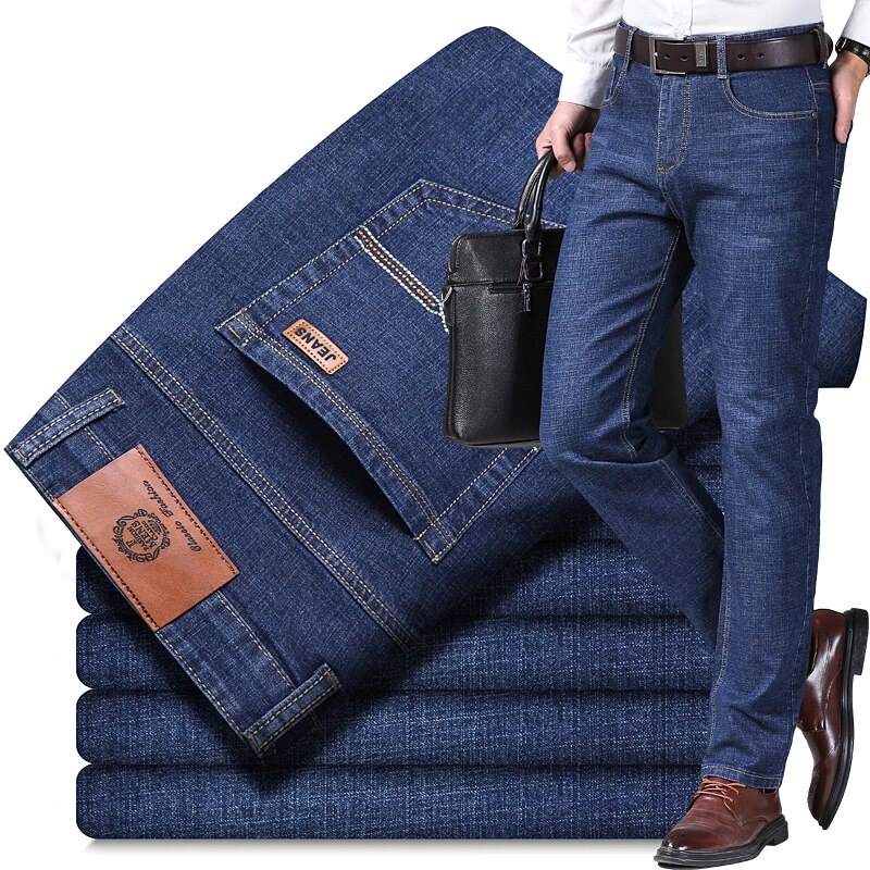 Quần jeans nam đẹp cao cấp co giãn quần Denim đẹp quần Dài nam Quần trung niên nam PHƯƠNG VI