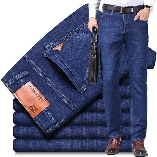 Quần jeans nam đẹp cao cấp co giãn quần Denim đẹp quần Dài nam Quần trung niên nam PHƯƠNG VI