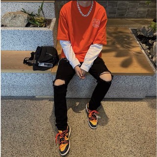 Quần jeans nam đen rách basic cao cấp co giãn giá rẻ đen02