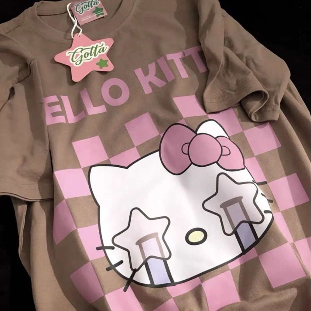 Áo Thun Tay Ngắn Dáng Rộng In Họa Tiết Hoạt Hình Phong Cách Nhật Bản Thời Trang Mùa Hè Cho Nữ