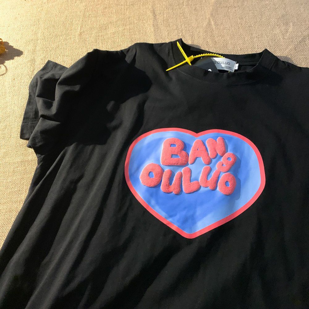 Áo Thun Nữ Ngắn Tay In Hình Trái Tim Thời Trang Hàn Quốc