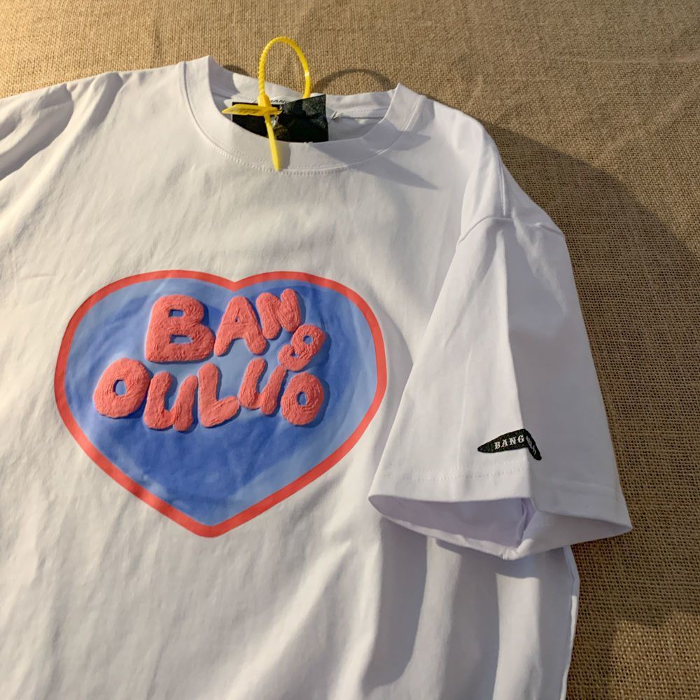 Áo Thun Nữ Ngắn Tay In Hình Trái Tim Thời Trang Hàn Quốc