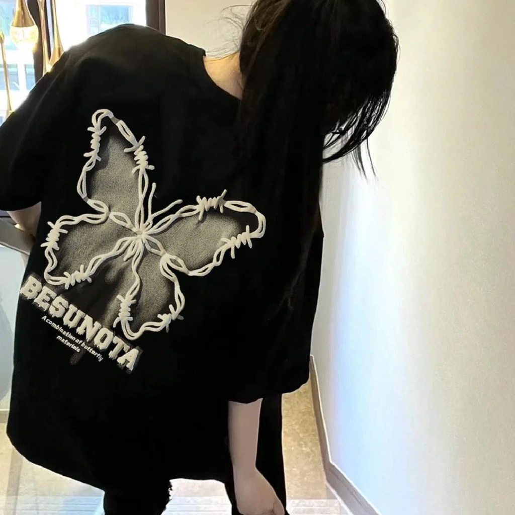 Áo Thun Nữ Ngắn Tay In Hình Phong Cách Trẻ Trung