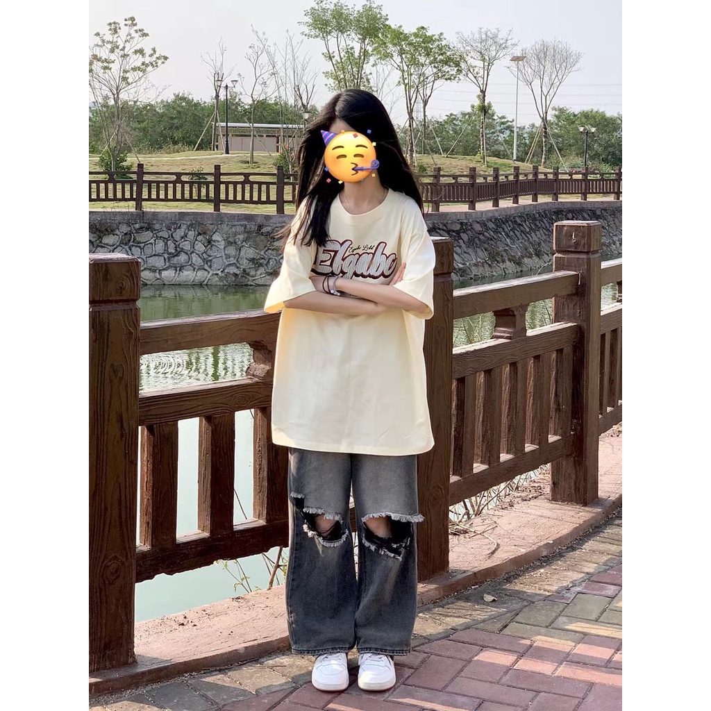 Áo Thun Tay Ngắn In Chữ Thời Trang Dành Cho Nữ