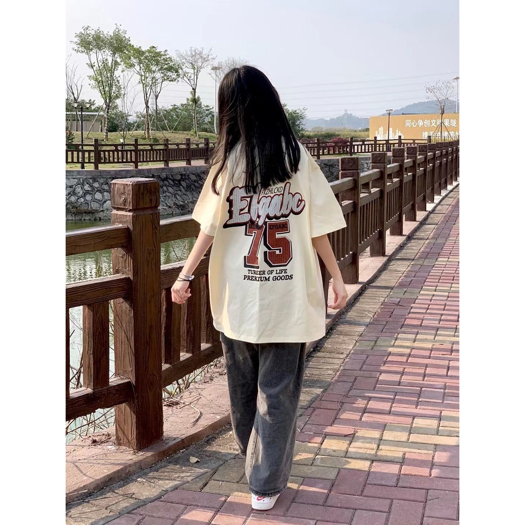 Áo Thun Tay Ngắn In Chữ Thời Trang Dành Cho Nữ