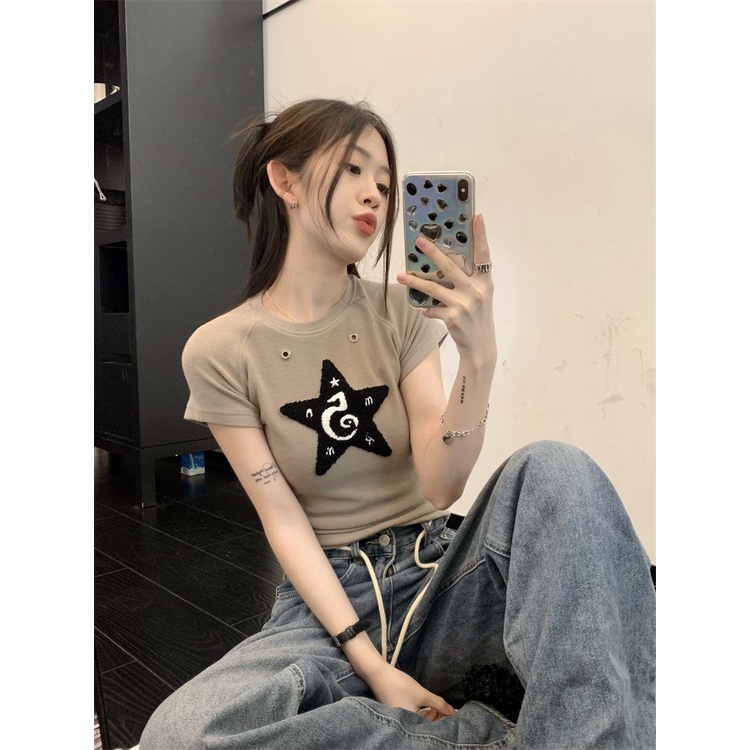 Áo Thun Ngắn Tay Dáng Ôm Thời Trang Mùa Hè Dành Cho Nữ