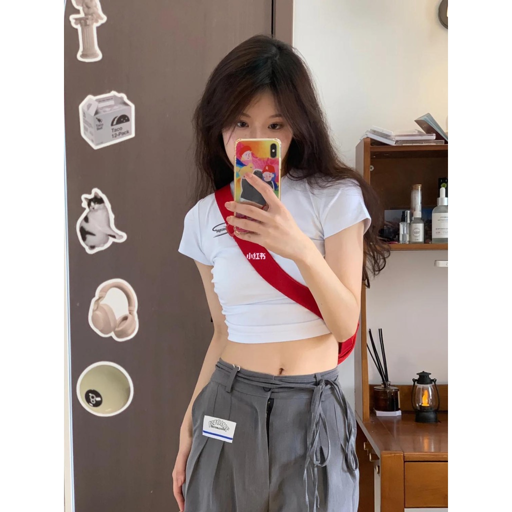 Áo Thun Ngắn Tay Ôm Dáng Thời Trang Dành Cho Nữ