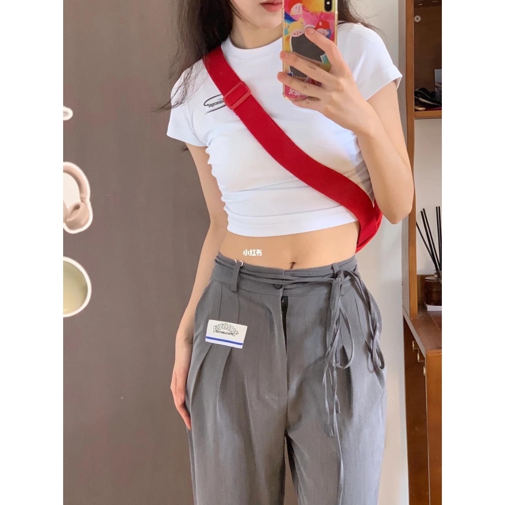 Áo Thun Ngắn Tay Ôm Dáng Thời Trang Dành Cho Nữ