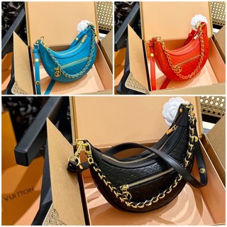 Túi lv loop super sz 22cm lót da lộn full 2 box -phụ kiện