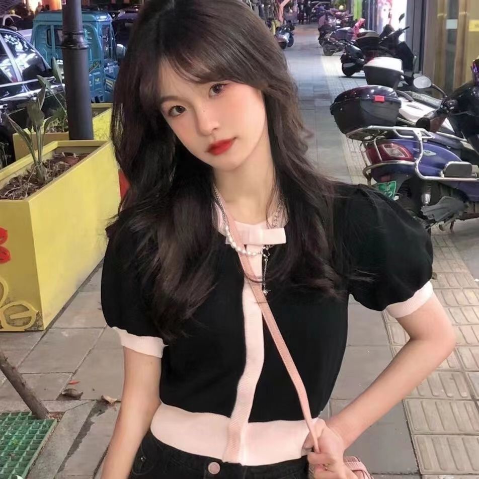 Áo Thun Ngắn Tay Thiết Kế Ngọt Ngào Thời Trang Mùa Hè Cho Nữ