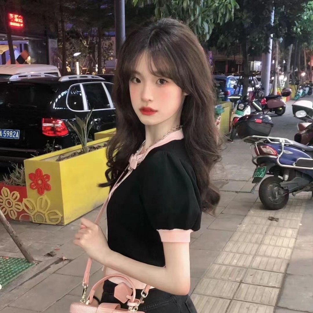 Áo Thun Ngắn Tay Thiết Kế Ngọt Ngào Thời Trang Mùa Hè Cho Nữ