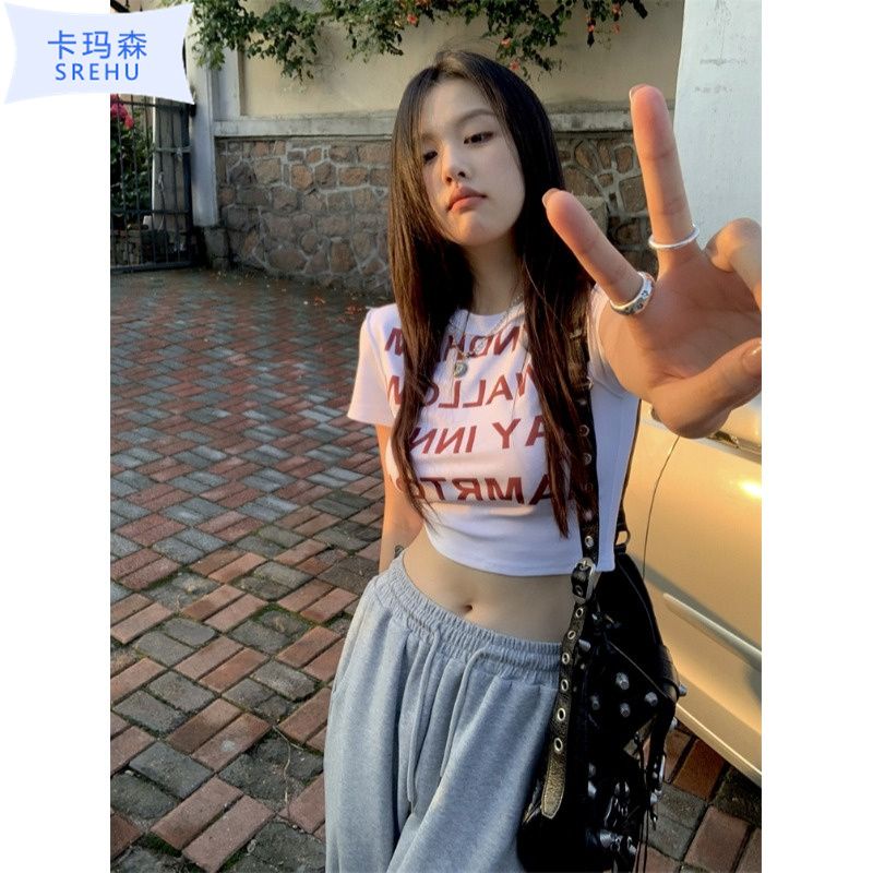 Áo Thun Ngắn Tay Phong Cách Retro Thời Trang Cho Nữ