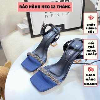 Giày cao gót ly mica quai dây đá mảnh siêu xinh