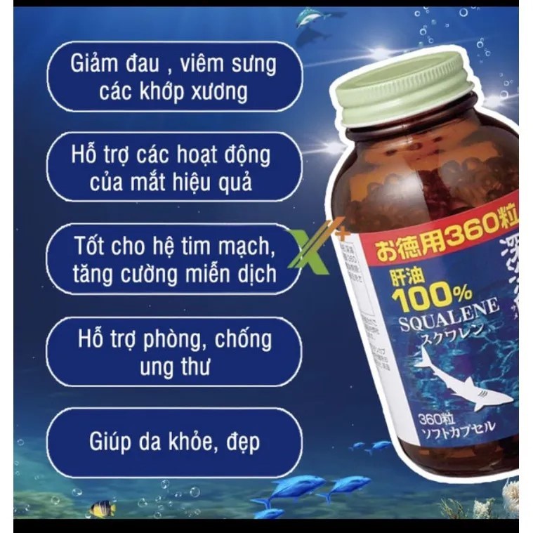 Viên uống dầu gan cá ORIHIRO Nhật Bản hỗ trợ xương khớp