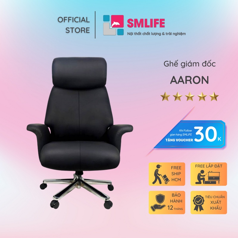Ghế giám đốc cao cấp nhập khẩu SMLIFE Aaron
