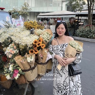 ĐẦM TRỄ VAI HOẠ TIẾT NÉT VẼ