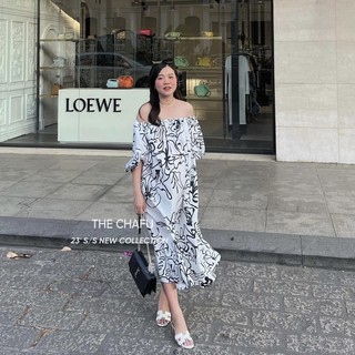 ĐẦM TRỄ VAI HOẠ TIẾT NÉT VẼ