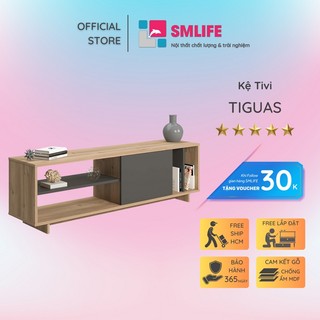 Kệ để tivi phòng ngủ bằng gỗ công nghiệp SMLIFE Tiguas