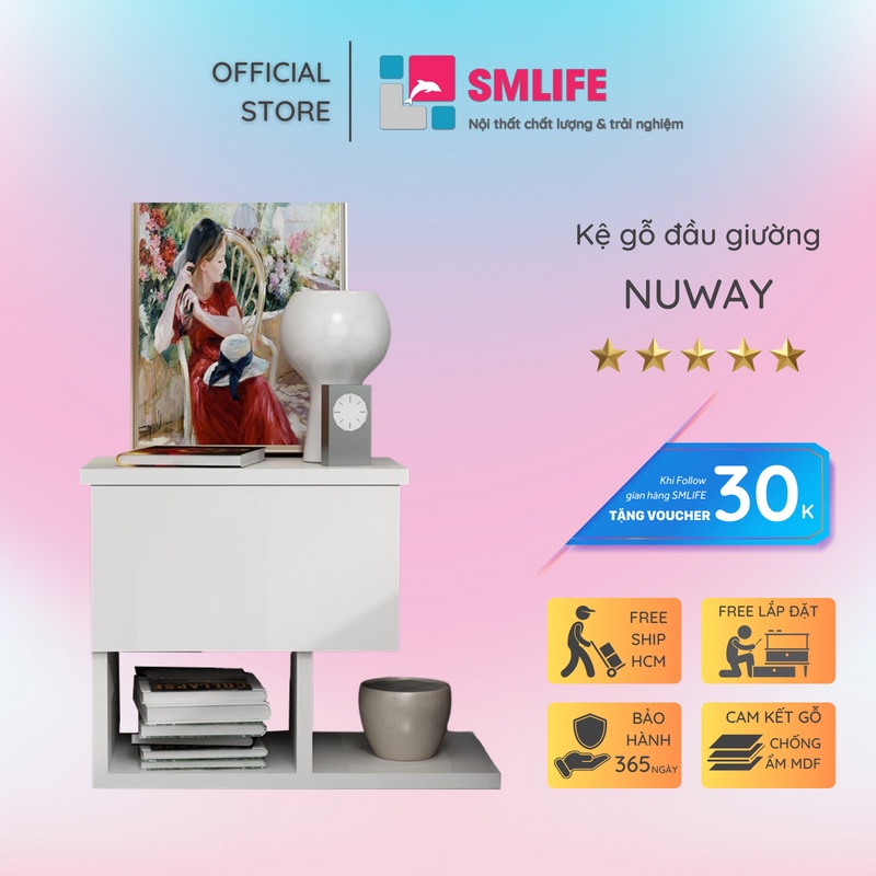 Kệ đầu giường SMLIFE Nuway
