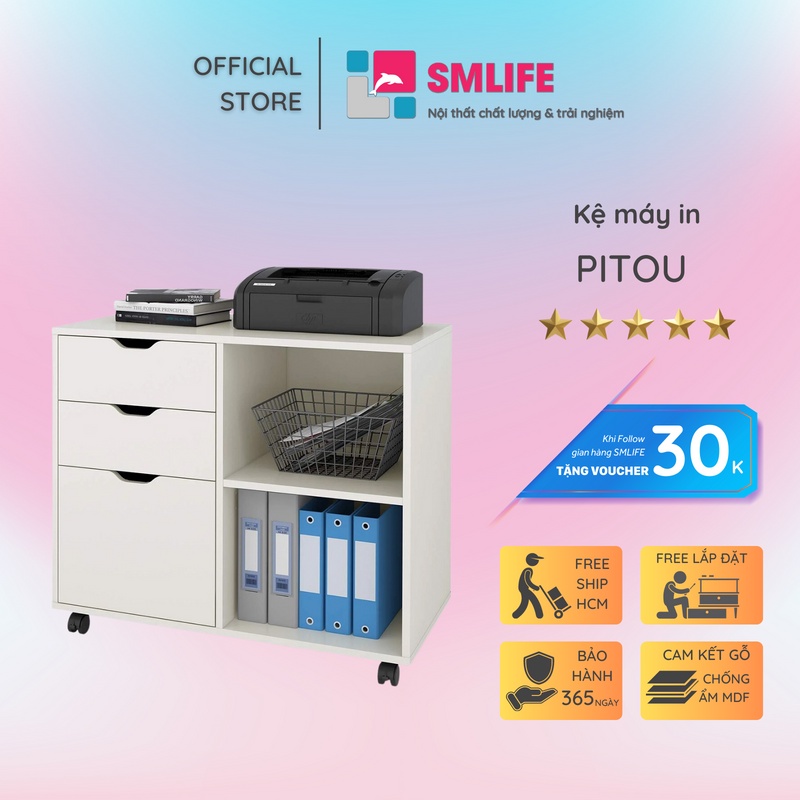 Kệ để máy in SMLIFE Pitou