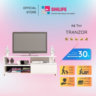 Kệ TV hiện đại nhỏ gọn bằng gỗ công nghiệp SMLIFE Tranzor