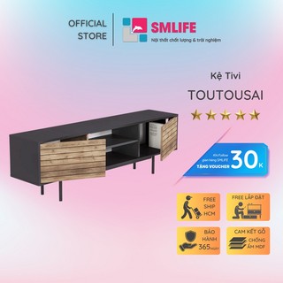 Kệ tivi thiết kế đẹp từ gỗ công nghiệp hiện đại SMLIFE Toutousai