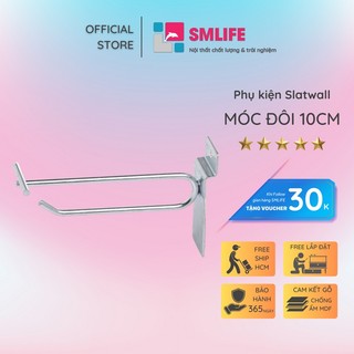 Móc đôi cài tấm smlife slatwall