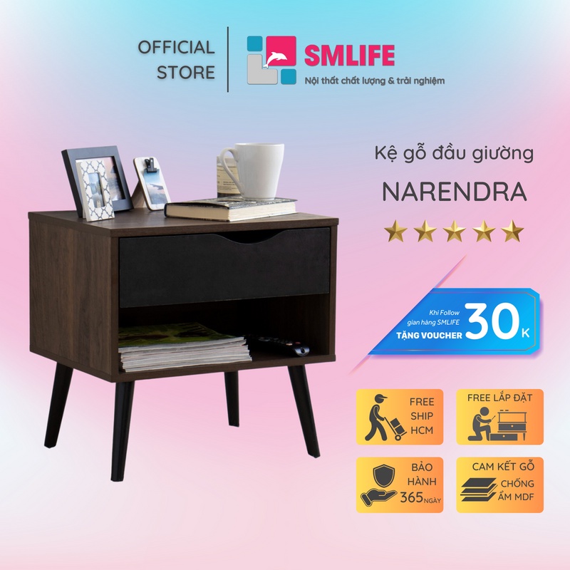Kệ đầu giường SMLIFE Narendra