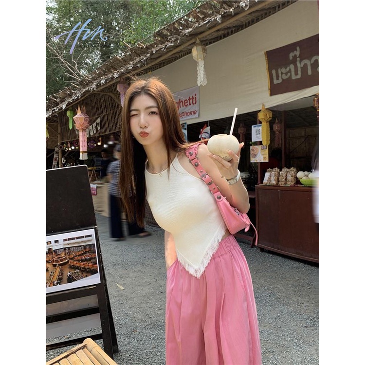 Áo Dệt Kim Hai Dây Dáng Ôm Phong Cách Thời Trang Mới Dành Cho Nữ