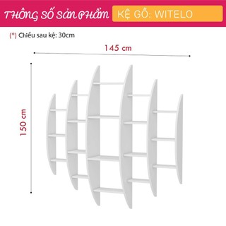 Kệ gỗ trang trí đa năng SMLIFE Witelo