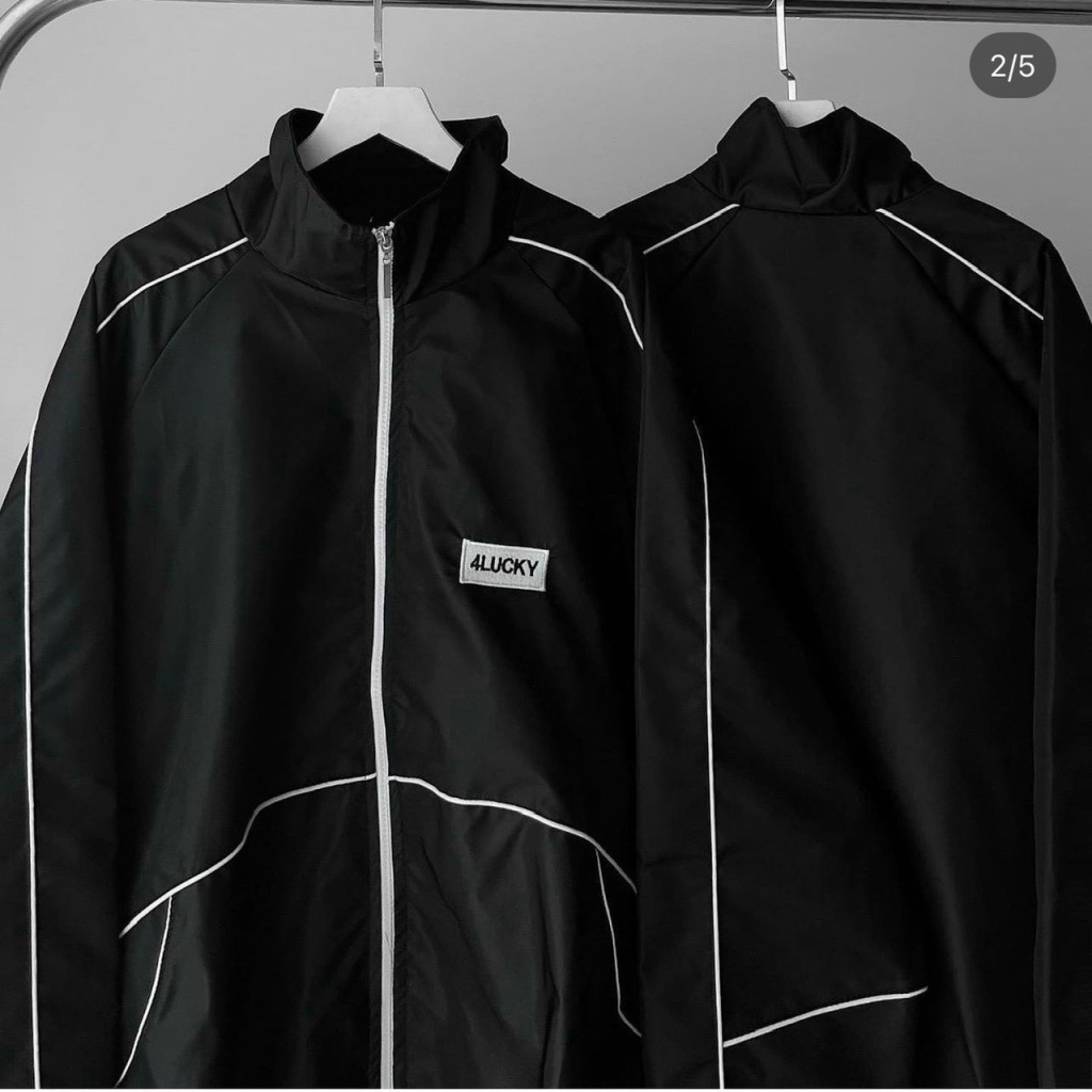 Áo Khoác Dù Mero Nam Nữ Cổ Trụ Phối Viền Có in Chữ Bốn Màu Có Túi Trong Mẫu Mới Hot Trend NEW UNISEX