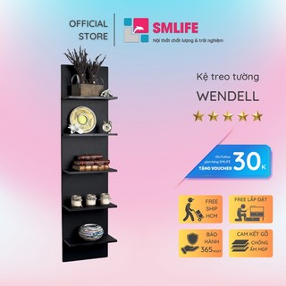 Kệ gỗ trưng bày kiểu dáng thanh lịch SMLIFE Wendell