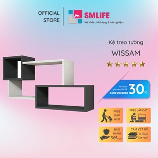 Kệ trang trí kệ để sách gia đình SMLIFE Wissam