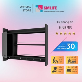 Kệ gỗ treo tường nhà bếp smlife knerr