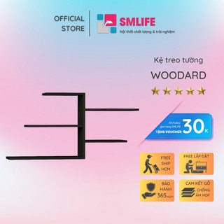 Kệ gỗ trang trí trưng bày hiện đại SMLIFE Woodard