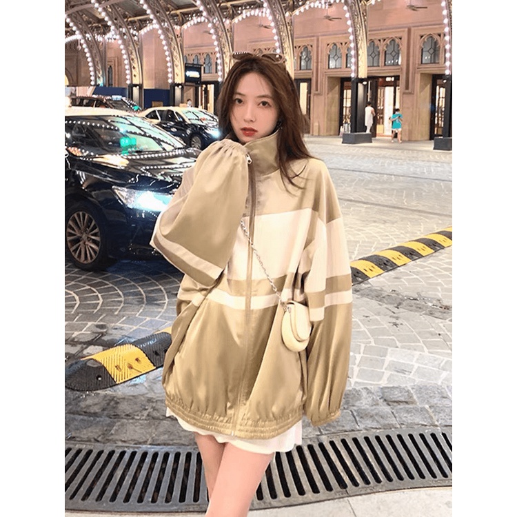 Áo Khoác Gió Nam Nữ Cổ Bẻ 2 Lớp Học Sinh Fom Rộng Kiểu Dáng UNISEX phối 2 Màu Siêu Xinh NEW UNISEX