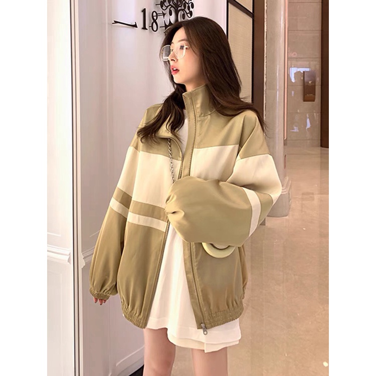 Áo Khoác Gió Nam Nữ Cổ Bẻ 2 Lớp Học Sinh Fom Rộng Kiểu Dáng UNISEX phối 2 Màu Siêu Xinh NEW UNISEX