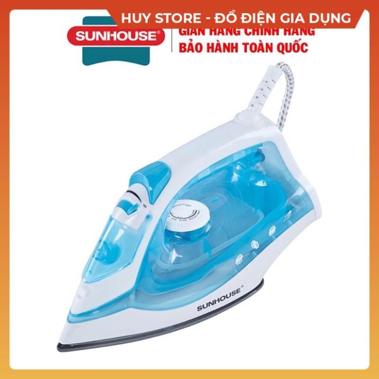 Bàn là hơi nước SUNHOUSE chuẩn Chính Hãng , Bàn ủi hơi nước và bàn ủi khô cầm tay cao cấp đế lỗ phun mạnh Huy Store