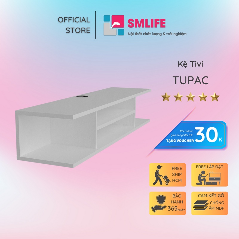 Kệ tivi treo tường đẹp SMLIFE Tupac