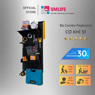 Bảng Treo Đồ Nghề Pegboard Cơ Khí S1 Black - Lưu Trữ Trưng Bày Dụng Cụ Sửa Chữa Thông Minh Dễ Tìm Kiếm