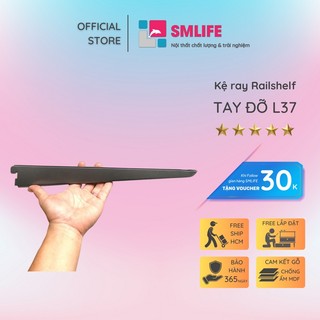 Tay đỡ kệ con thuyền Railshelf L37cm - Phụ kiện lắp kệ ray tường Railshelf