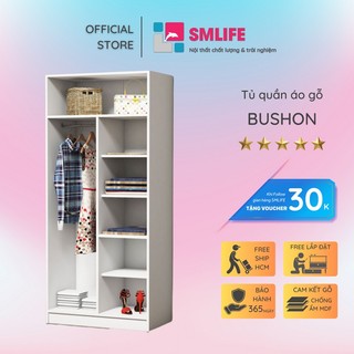 Tủ quần áo gỗ thiết kế hiện đại SMLIFE Bushon