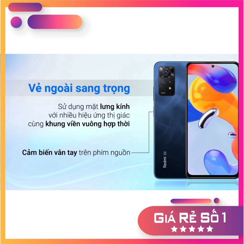 (CỰC SỐC) Điện thoại Xiaomi Redmi Note 11 Pro 5G (8+128GB) - LỖI 1 ĐỔI 1 MIỄN PHÍ TRONG 7 NGÀY - BẢO HÀNH 12 THÁNG | BigBuy360 - bigbuy360.vn